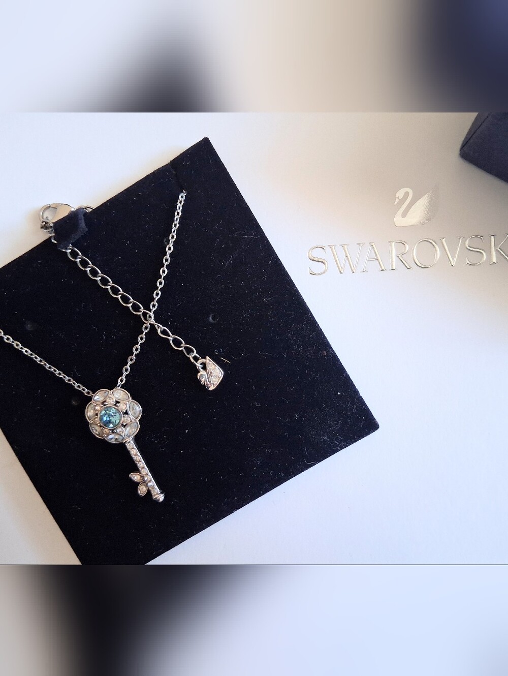 Swarovski Crystal Key Pendant Necklace